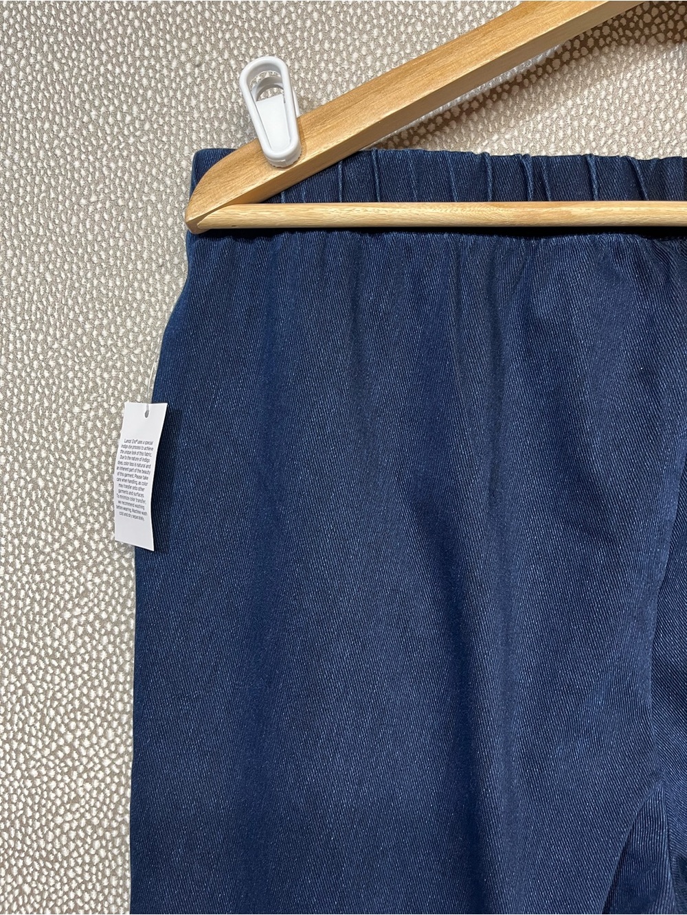 🆕 L (14-16) Lands’ End Sport Knit Straight Leg Elastic Waist Denim Pants NWT - Picture 6 of 12
